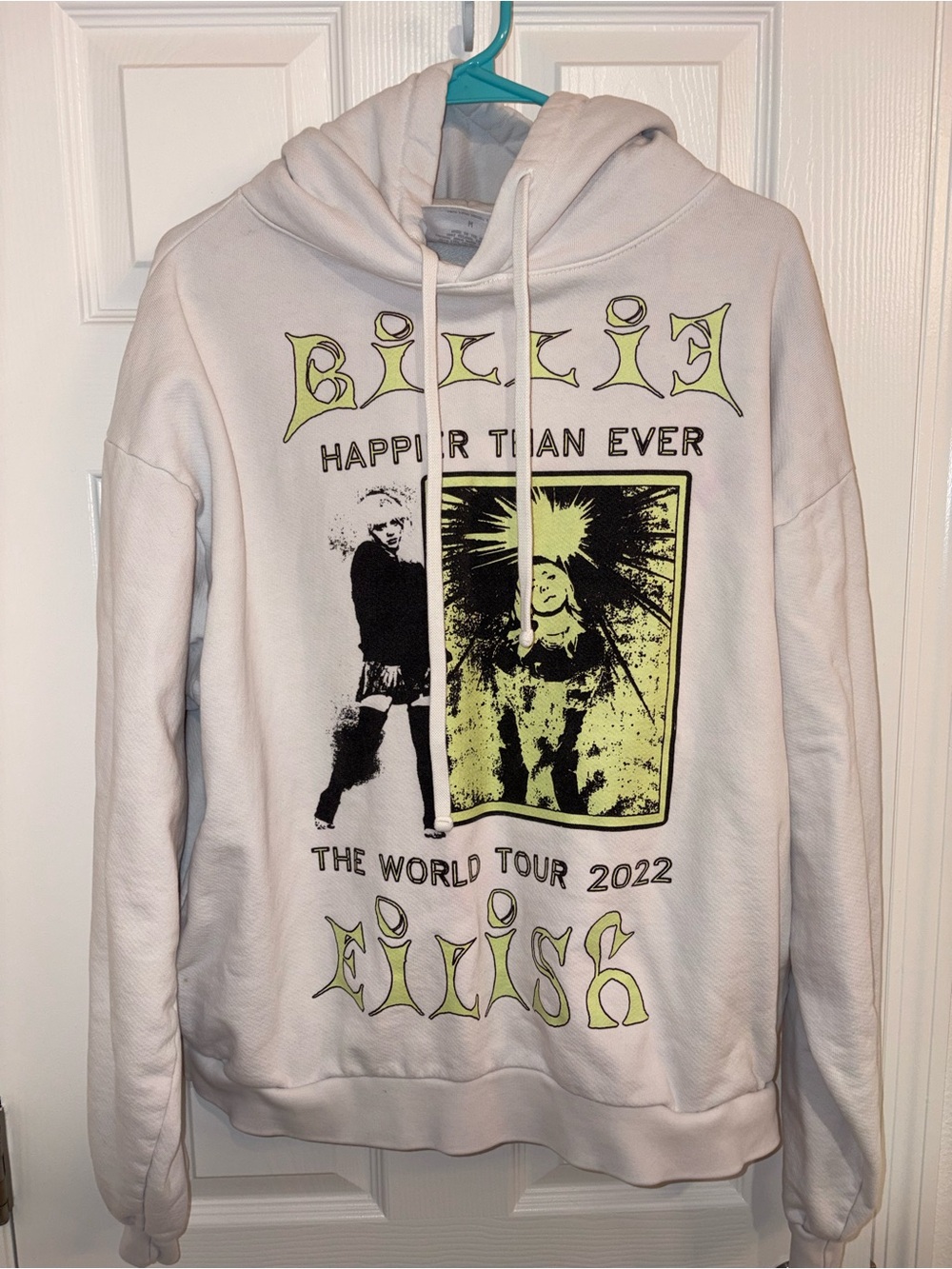 Billie Eilish 2022 Happier Than Ever Tour Hoodie Size M